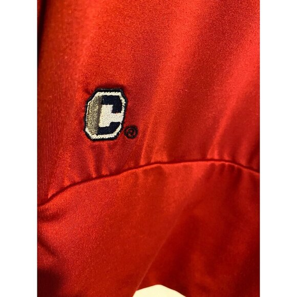 Arkansas Razorbacks Crable Red Cowl Neck Jacket Long Sleeve Pullover Top Sporty - Picture 9 of 10